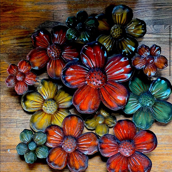 Wall Decor Large Metal Flowers For Wall Poshmark